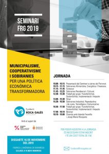 Seminari sobre municipalisme, cooperativisme i sobiranies per una política econòmica transformadora.